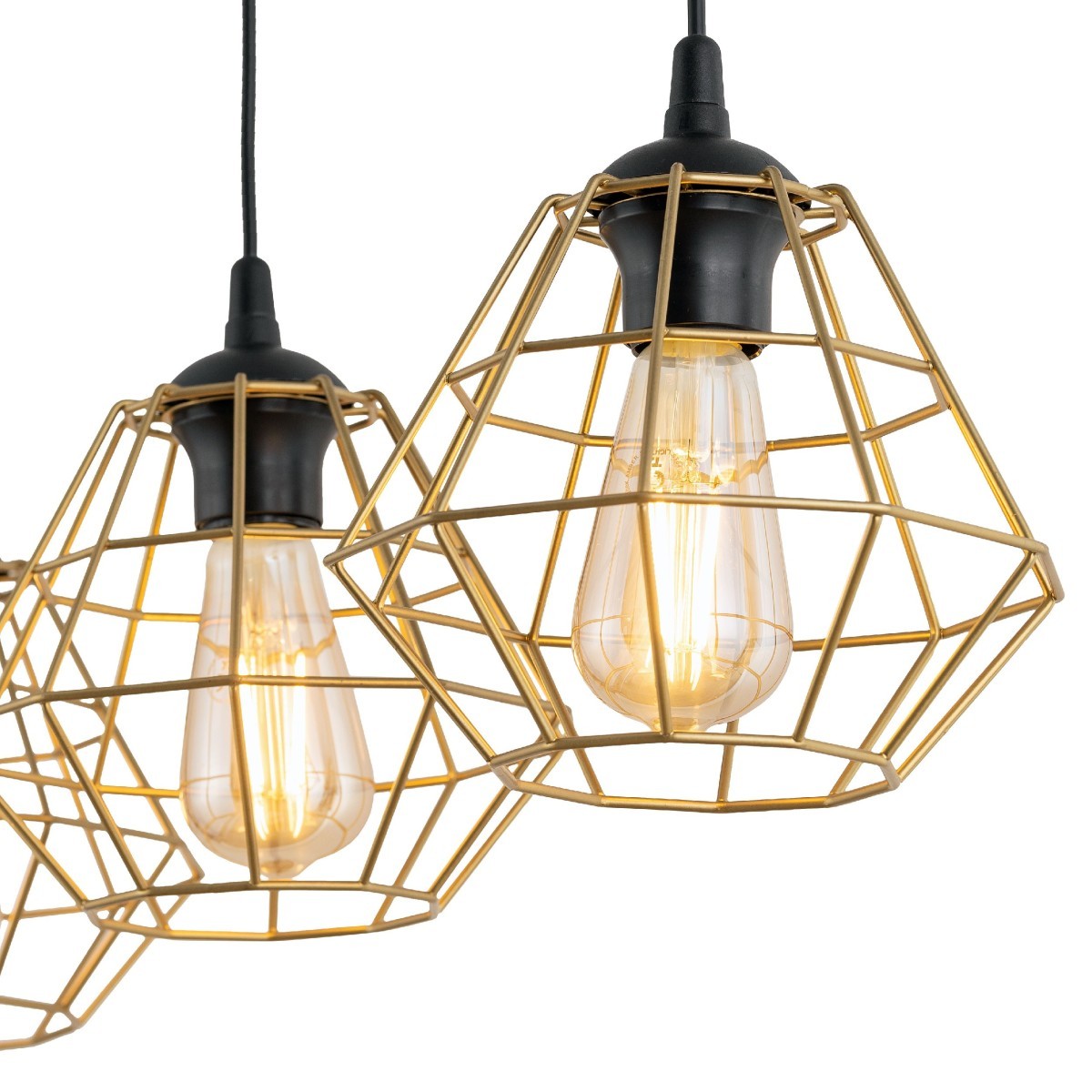 Lampa wisząca TK-Lighting DIAMOND TKL4642 kolor - czarny - złoty styl Nowoczesny  Industrialny