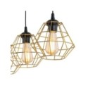 Lampa wisząca TK-Lighting DIAMOND TKL4642 kolor - czarny - złoty styl Nowoczesny  Industrialny
