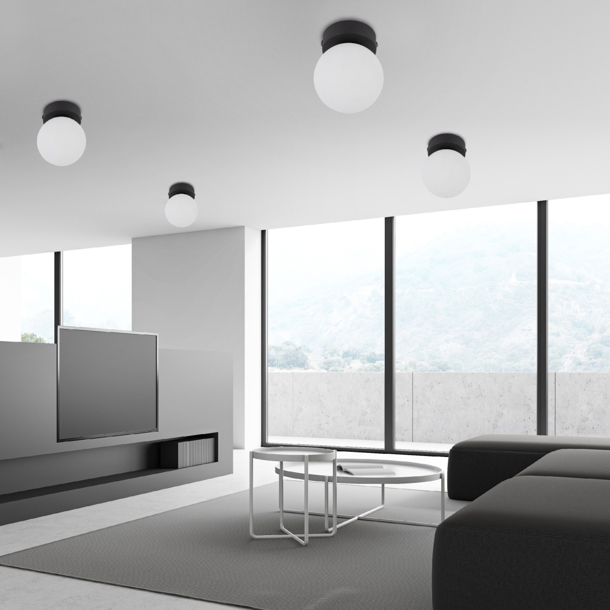 Lampa sufitowa TK-Lighting VOX TKL5613  Lampa ścienna kolor - czarny - biały styl Nowoczesny  Klasyczny