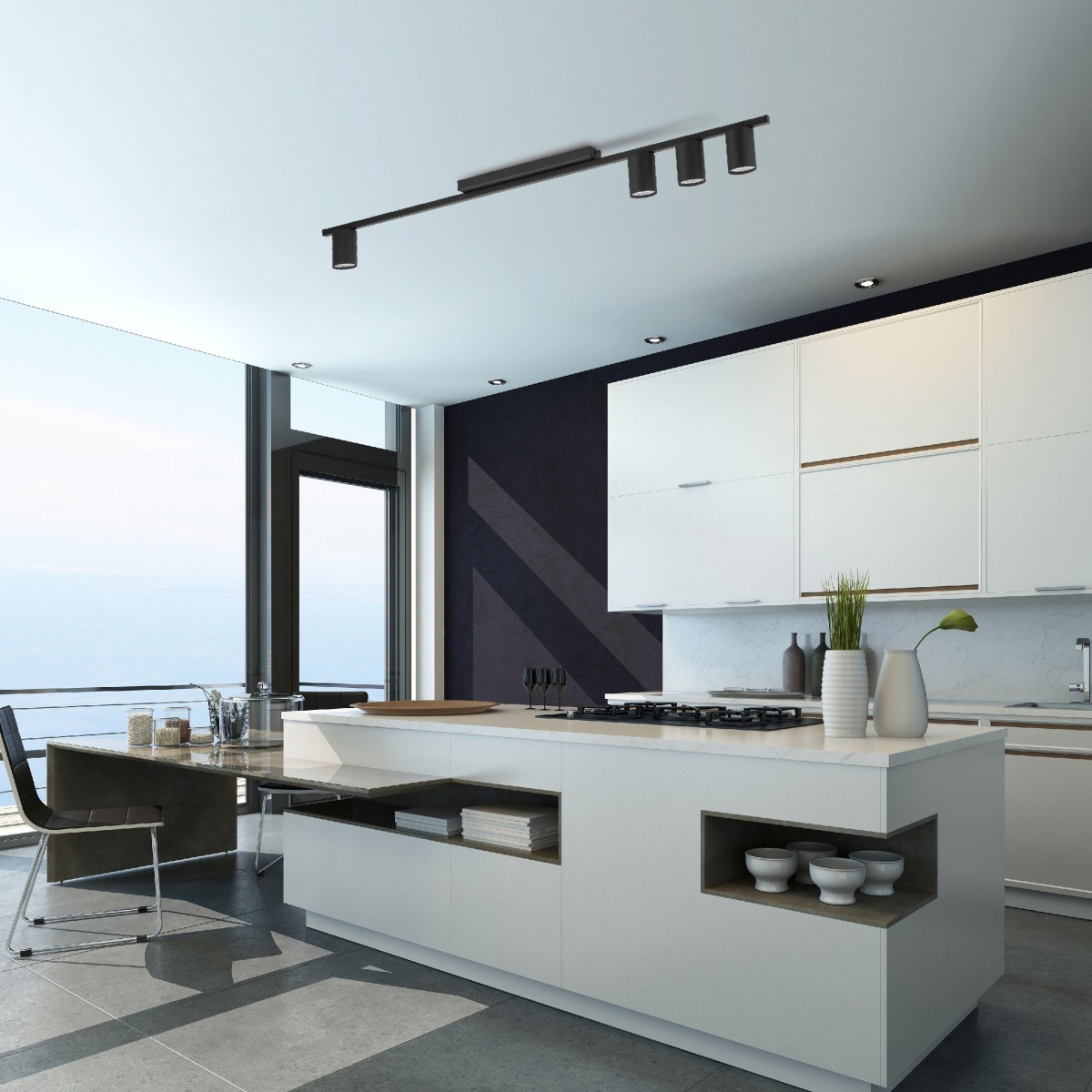 Lampa sufitowa TK-Lighting LOGAN TKL4566 kolor - czarny styl Nowoczesny  Minimalistyczny