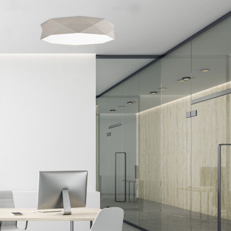 Lampa sufitowa TK-Lighting KANTOOR TKL6196 kolor - biały - len styl Klasyczny  Boho
