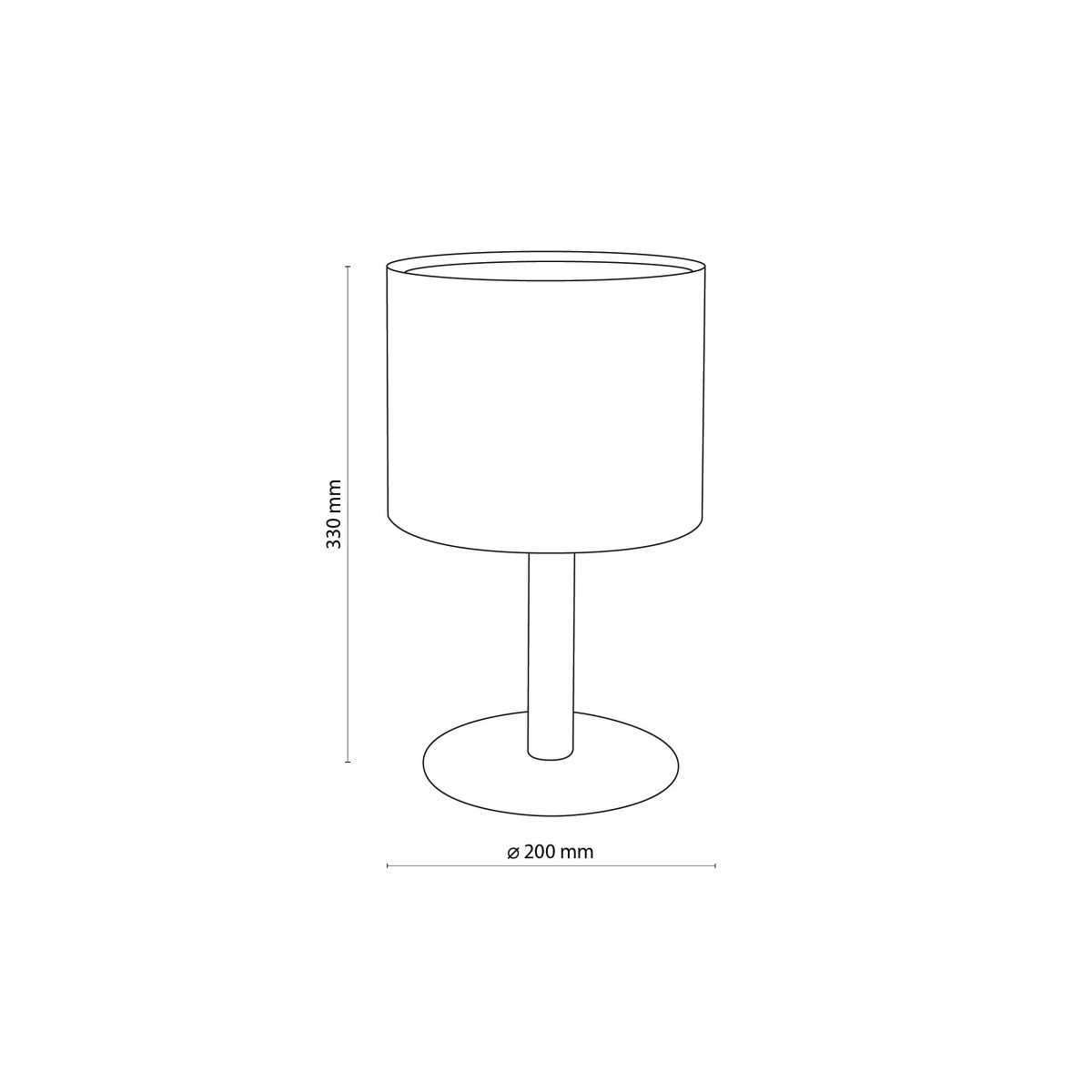 Lampka nocna TK-Lighting DEVA TKL5192 kolor - sosna - czarny styl Skandynawski  Rustykalny