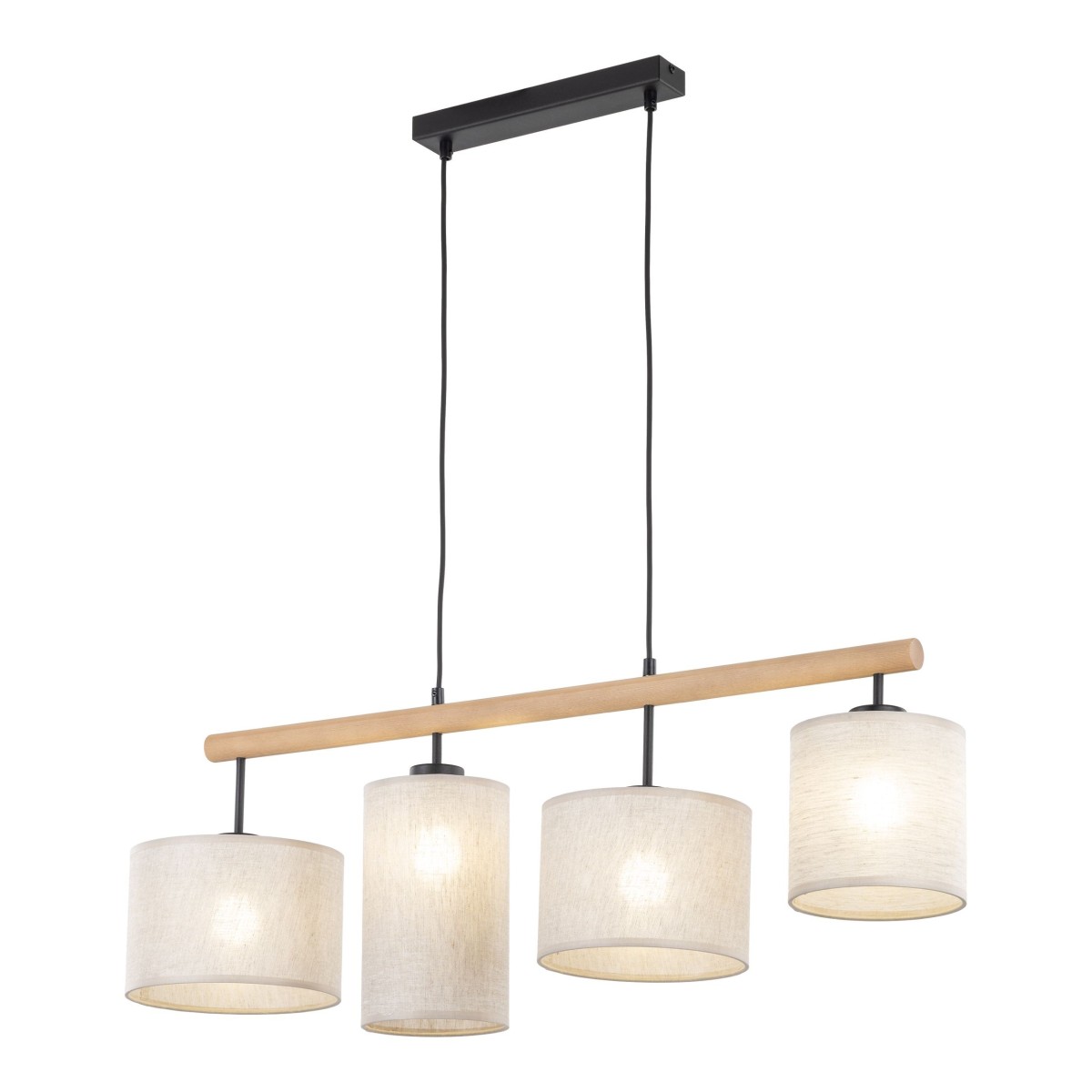 Lampa wisząca TK-Lighting DEVA TKL6108  Lampa sufitowa kolor - sosna - czarny styl Skandynawski  Rustykalny