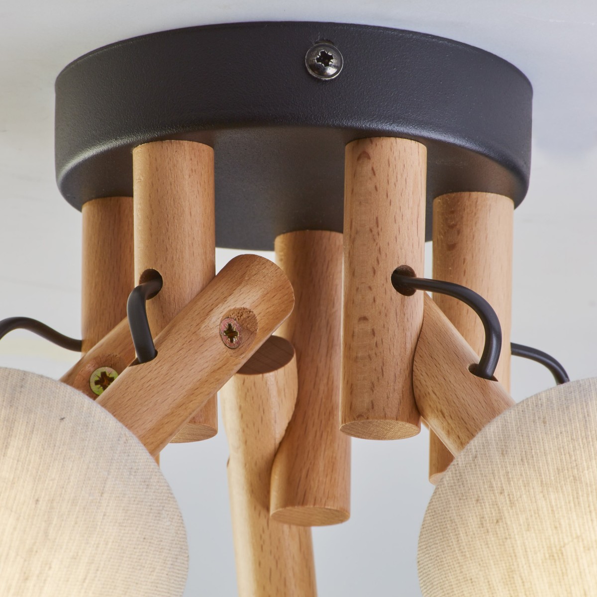 Lampa sufitowa TK-Lighting VAIO TKL575 kolor - sosna - czarny styl Skandynawski  Rustykalny