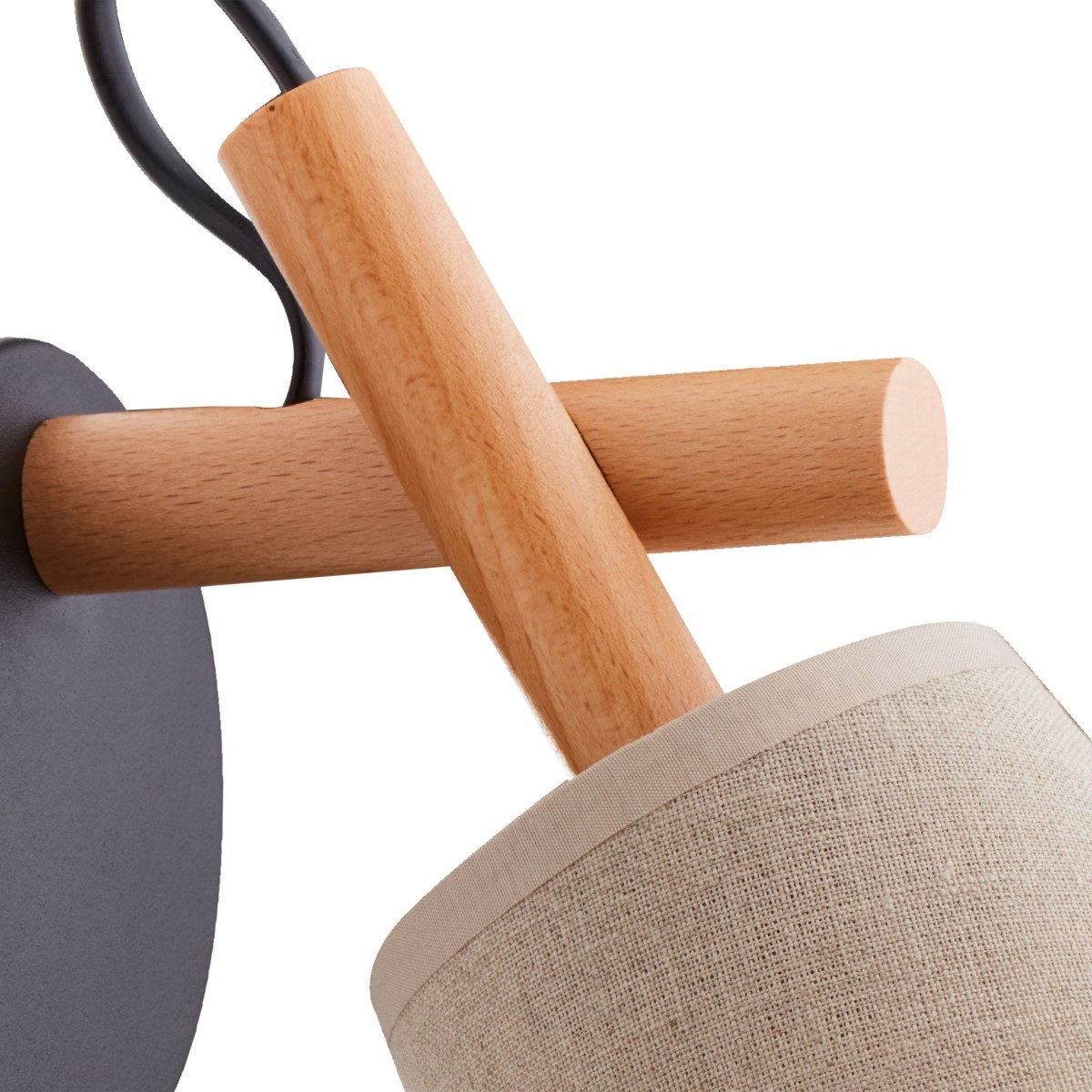 Kinkiet TK-Lighting VAIO TKL573 kolor - sosna - czarny styl Skandynawski  Rustykalny