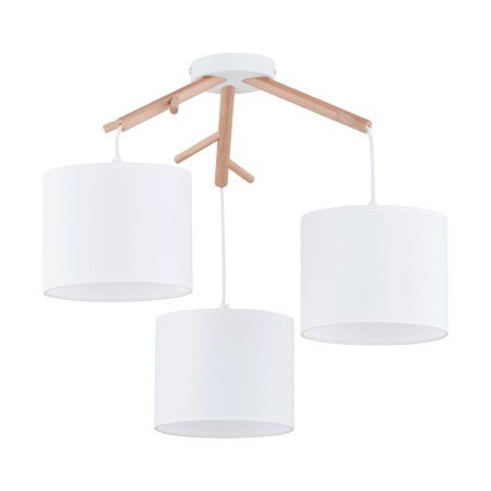 Lampa sufitowa TK-Lighting ALBERO TKL6553 kolor - biały - sosna styl Skandynawski  Rustykalny