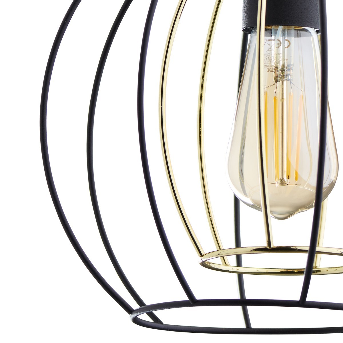 Kinkiet TK-Lighting JAULA TKL6250 kolor - czarny - złoty styl Nowoczesny  Industrialny
