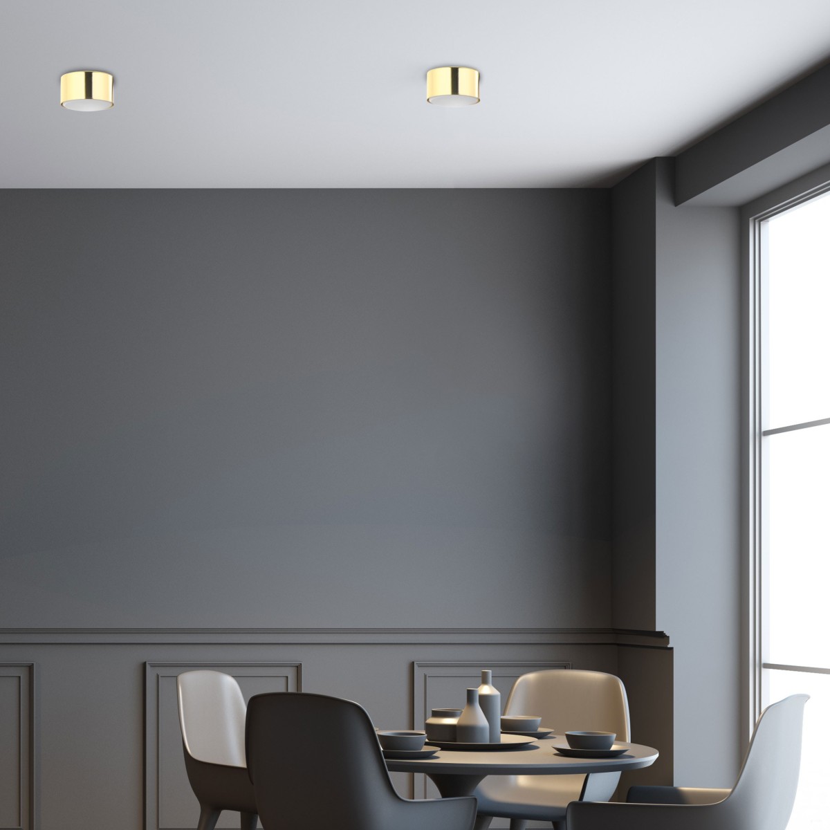 Lampa sufitowa TK-Lighting TOP TKL6096 kolor - złoty styl Nowoczesny  Industrialny