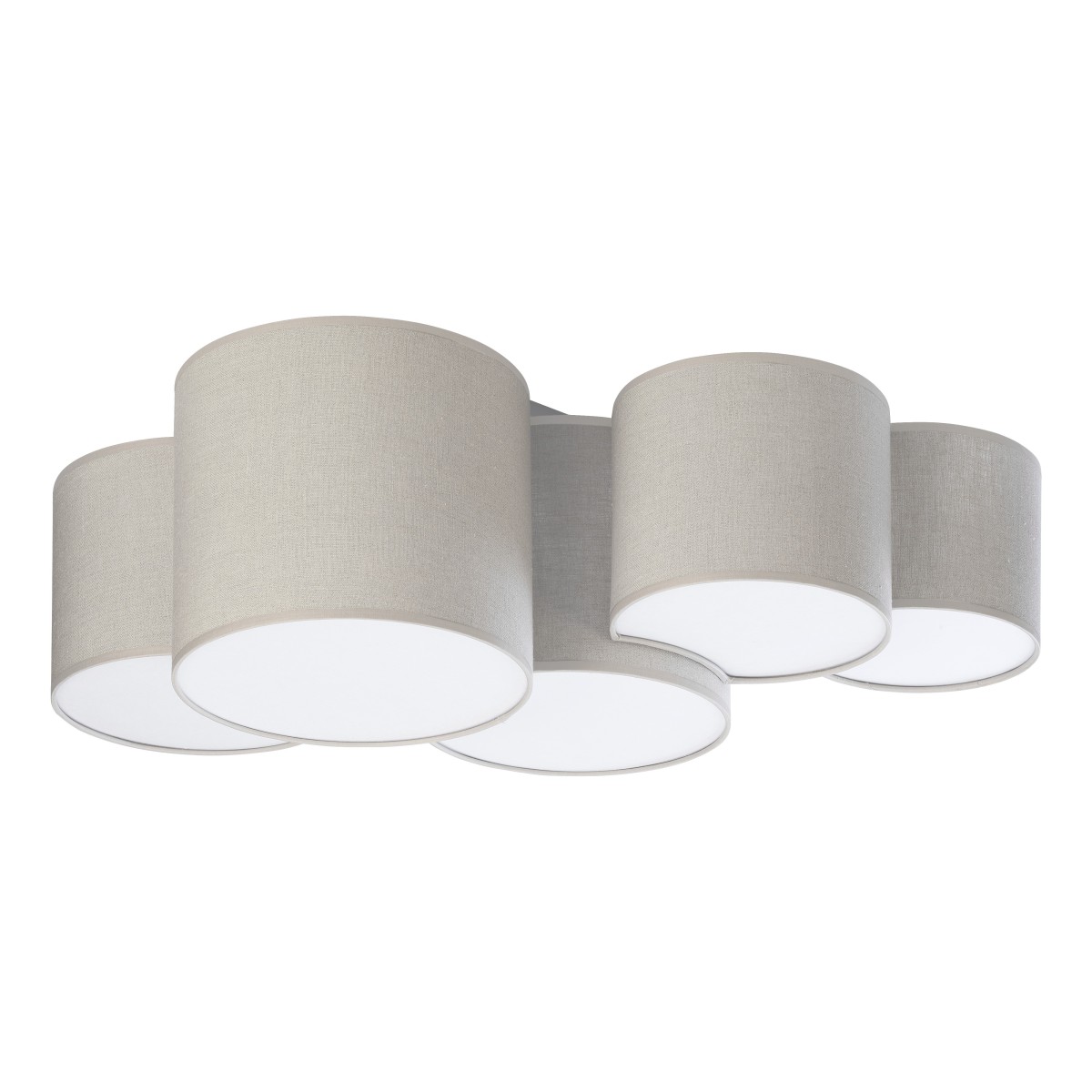 Lampa sufitowa TK-Lighting MONA TKL6593 kolor - biały - len styl Skandynawski