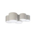 Lampa sufitowa TK-Lighting MONA TKL6593 kolor - biały - len styl Skandynawski