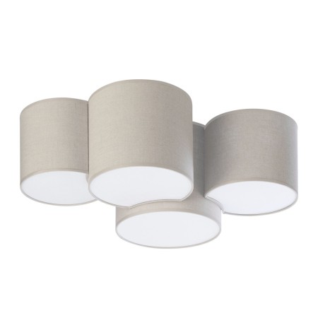 Lampa sufitowa TK-Lighting MONA TKL6592 kolor - biały - len styl Skandynawski