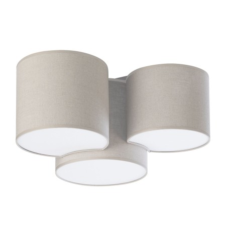 Lampa sufitowa TK-Lighting MONA TKL6591 kolor - biały - len styl Skandynawski