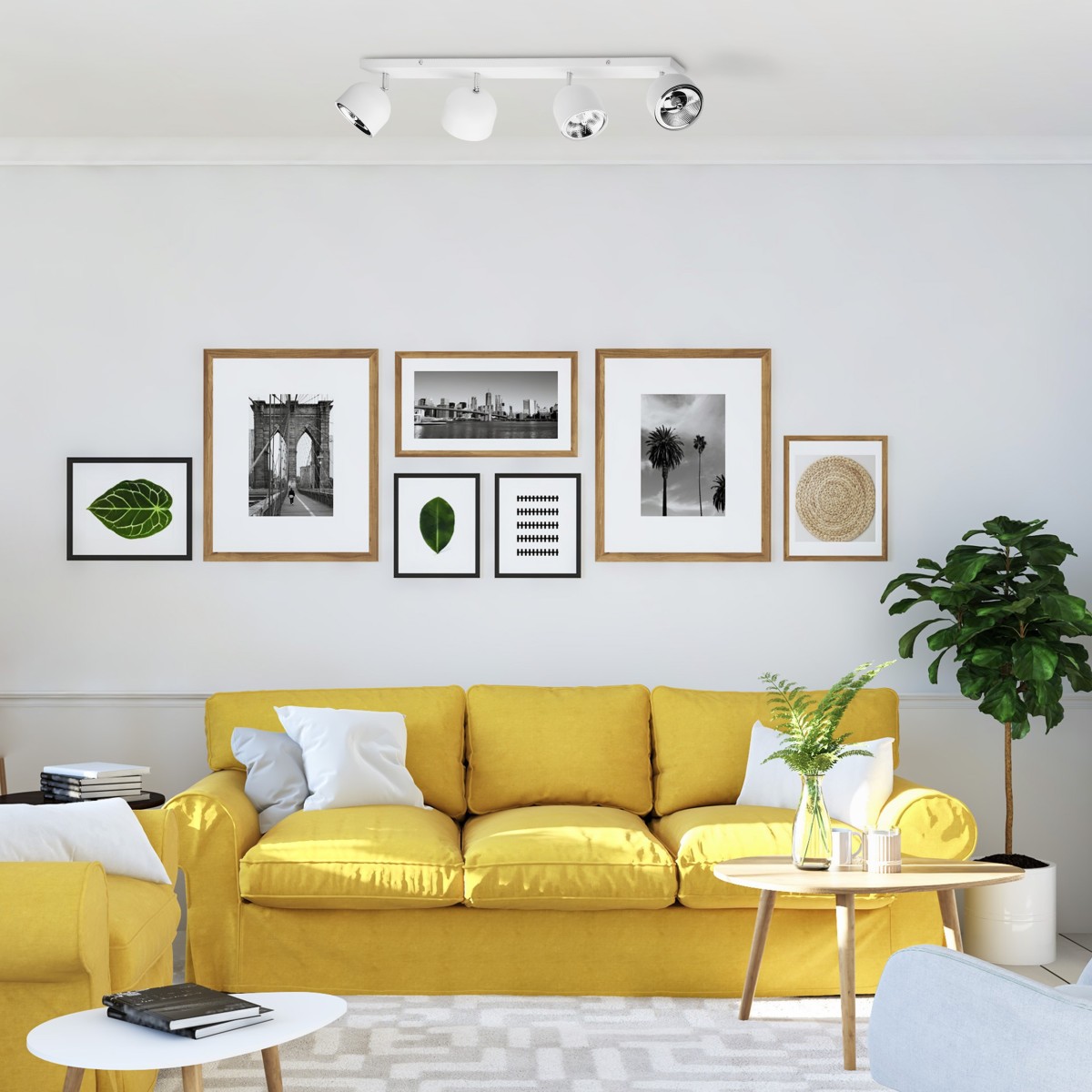 Lampa sufitowa TK-Lighting ALTEA TKL6516 kolor - biały styl Nowoczesny  Industrialny