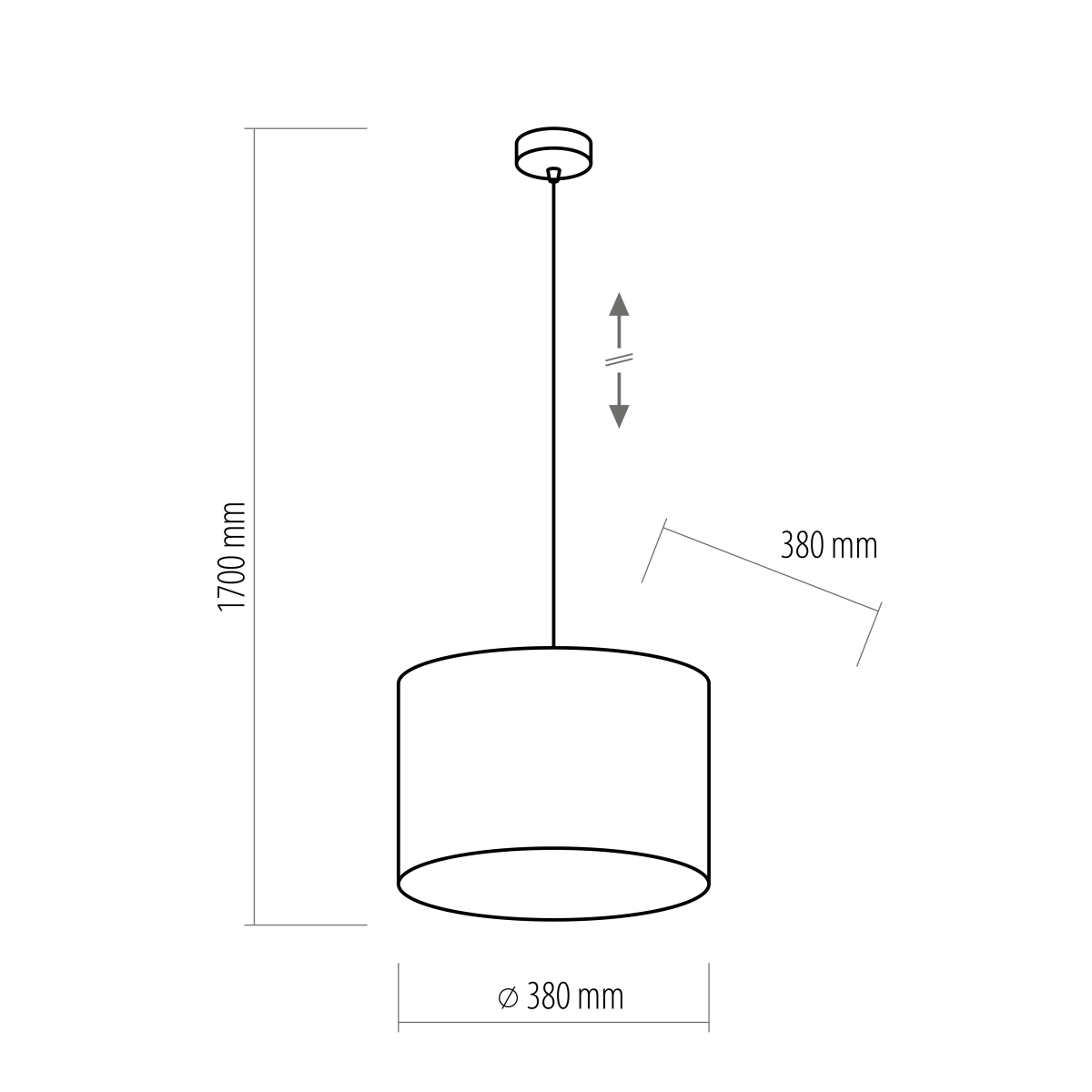 Lampa wisząca TK-Lighting TERCINO TKL6191 kolor - czarny - złoty styl Nowoczesny  Glamour