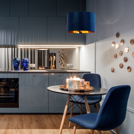 Lampa wisząca TK-Lighting TERCINO TKL6172 kolor - czarny - złoty styl Nowoczesny  Glamour