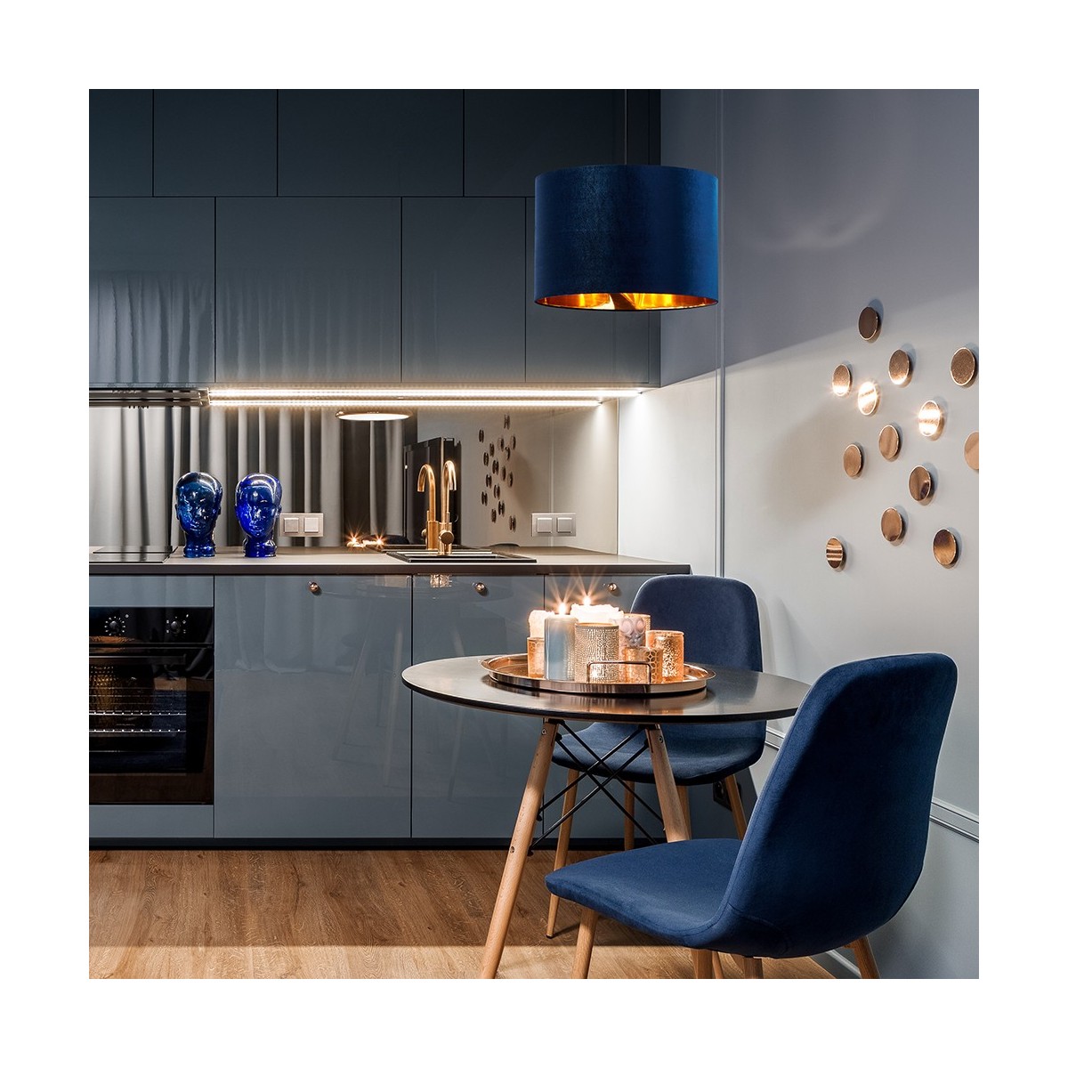 Lampa wisząca TK-Lighting TERCINO TKL6172 kolor - czarny - złoty styl Nowoczesny  Glamour