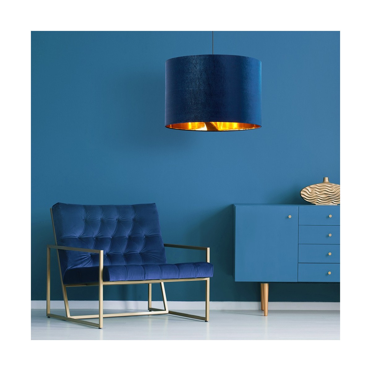 Lampa wisząca TK-Lighting TERCINO TKL6172 kolor - czarny - złoty styl Nowoczesny  Glamour