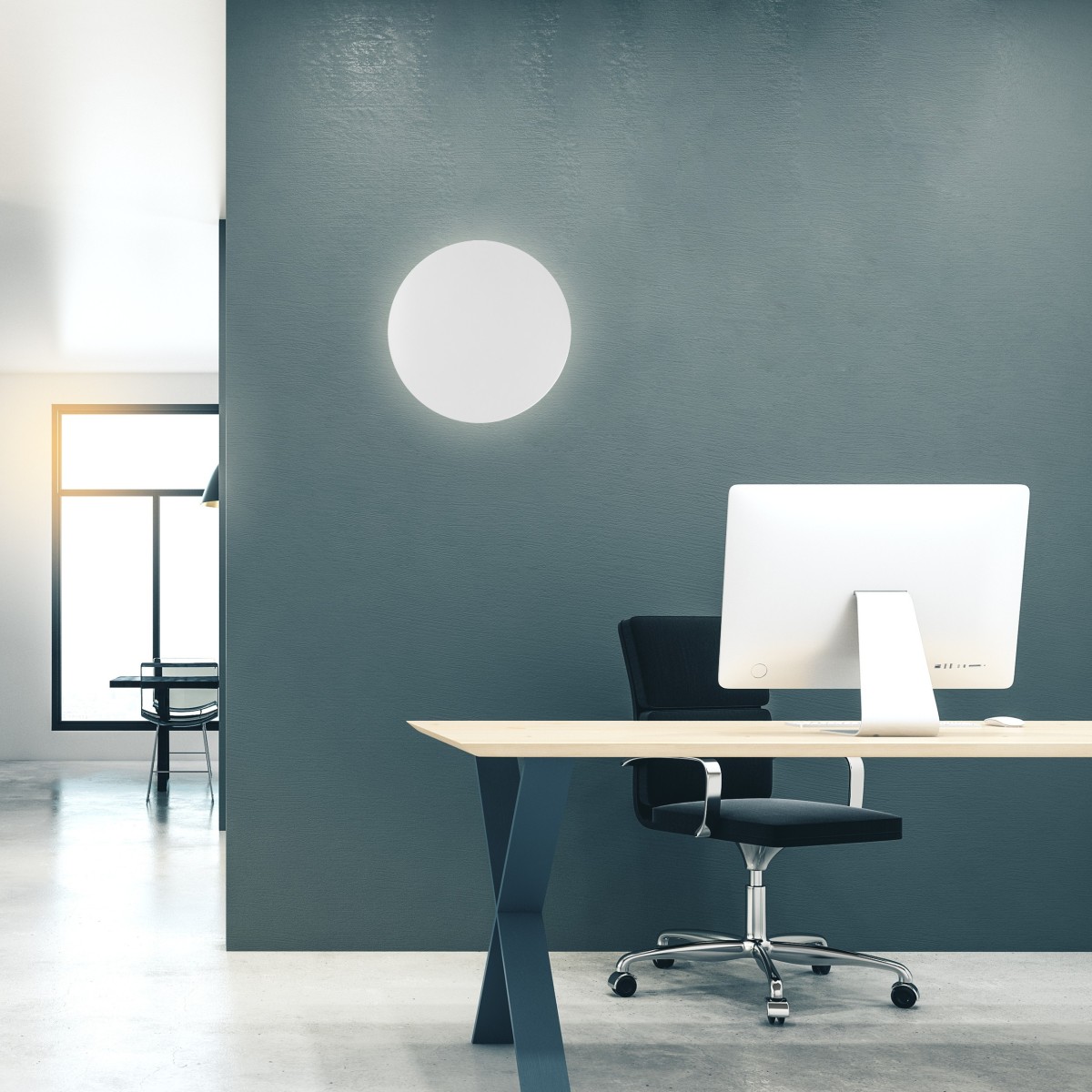 Lampa ścienna TK-Lighting LUNA TKL6011  Kinkiet kolor - biały styl Nowoczesny  Loftowy