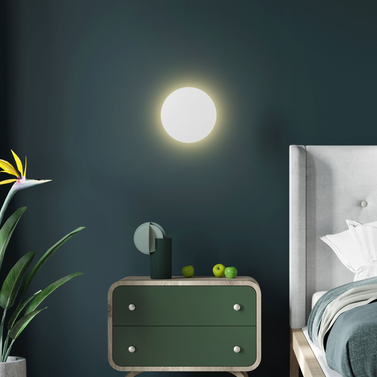Lampa ścienna TK-Lighting LUNA TKL6009  Kinkiet kolor - biały styl Nowoczesny  Loftowy