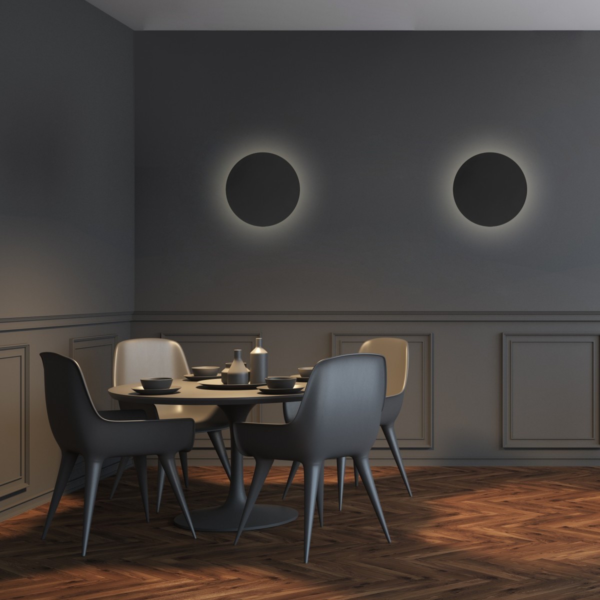 Lampa ścienna TK-Lighting LUNA TKL6013  Kinkiet kolor - czarny styl Nowoczesny  Loftowy