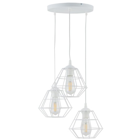 Lampa wisząca TK-Lighting DIAMOND TKL6213 kolor - biały styl Nowoczesny  Loftowy