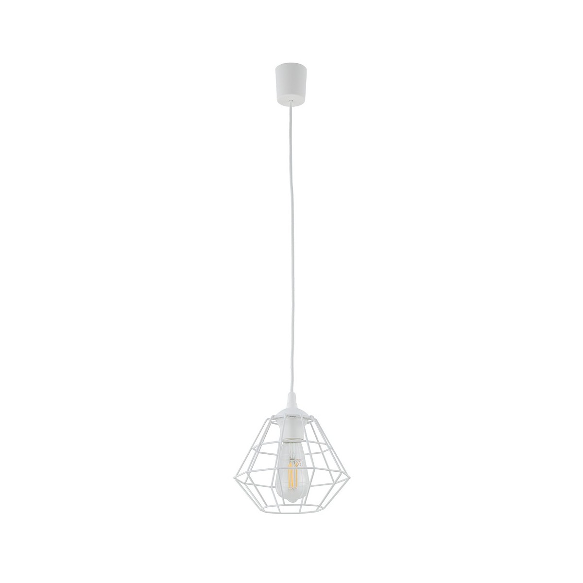 Lampa wisząca TK-Lighting DIAMOND TKL6211 kolor - biały styl Nowoczesny  Loftowy