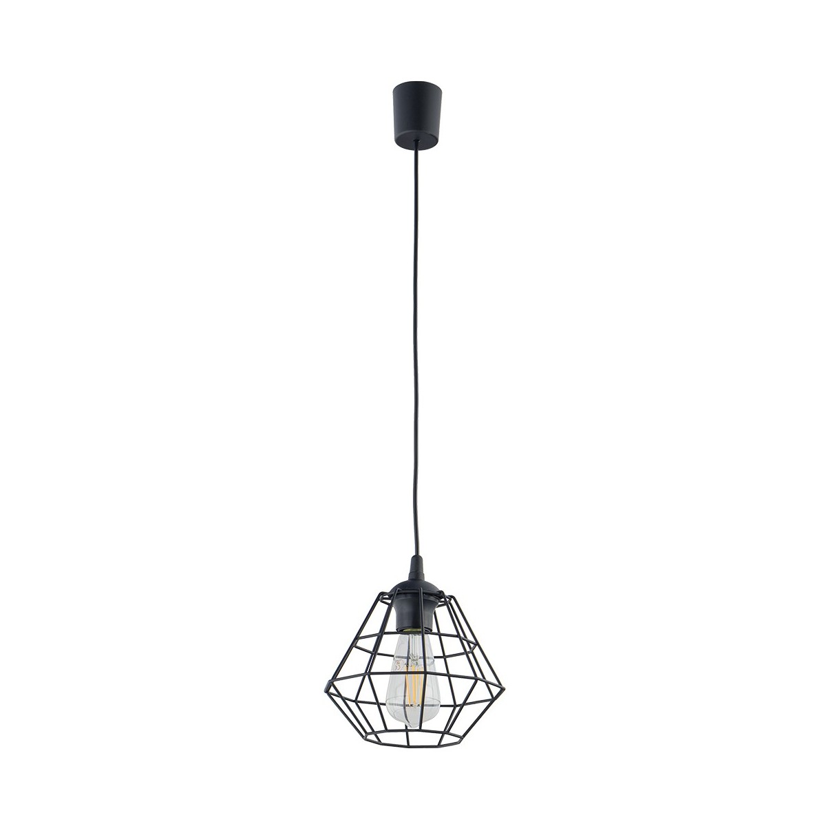 Lampa wisząca TK-Lighting DIAMOND TKL6207 kolor - czarny styl Nowoczesny  Loftowy