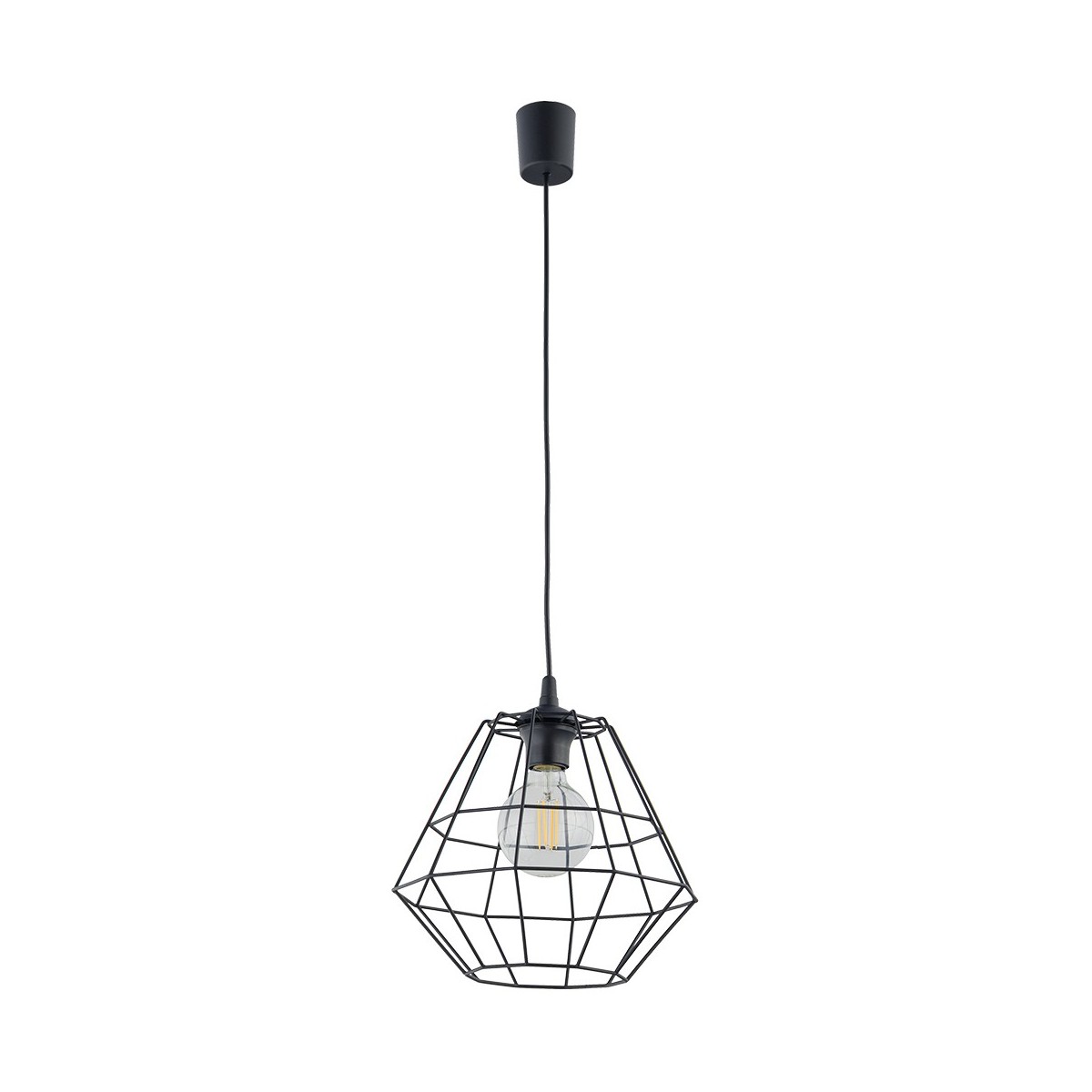 Lampa wisząca TK-Lighting DIAMOND TKL6206 kolor - czarny styl Nowoczesny  Loftowy