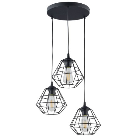 Lampa wisząca TK-Lighting DIAMOND TKL6204 kolor - czarny styl Nowoczesny  Loftowy