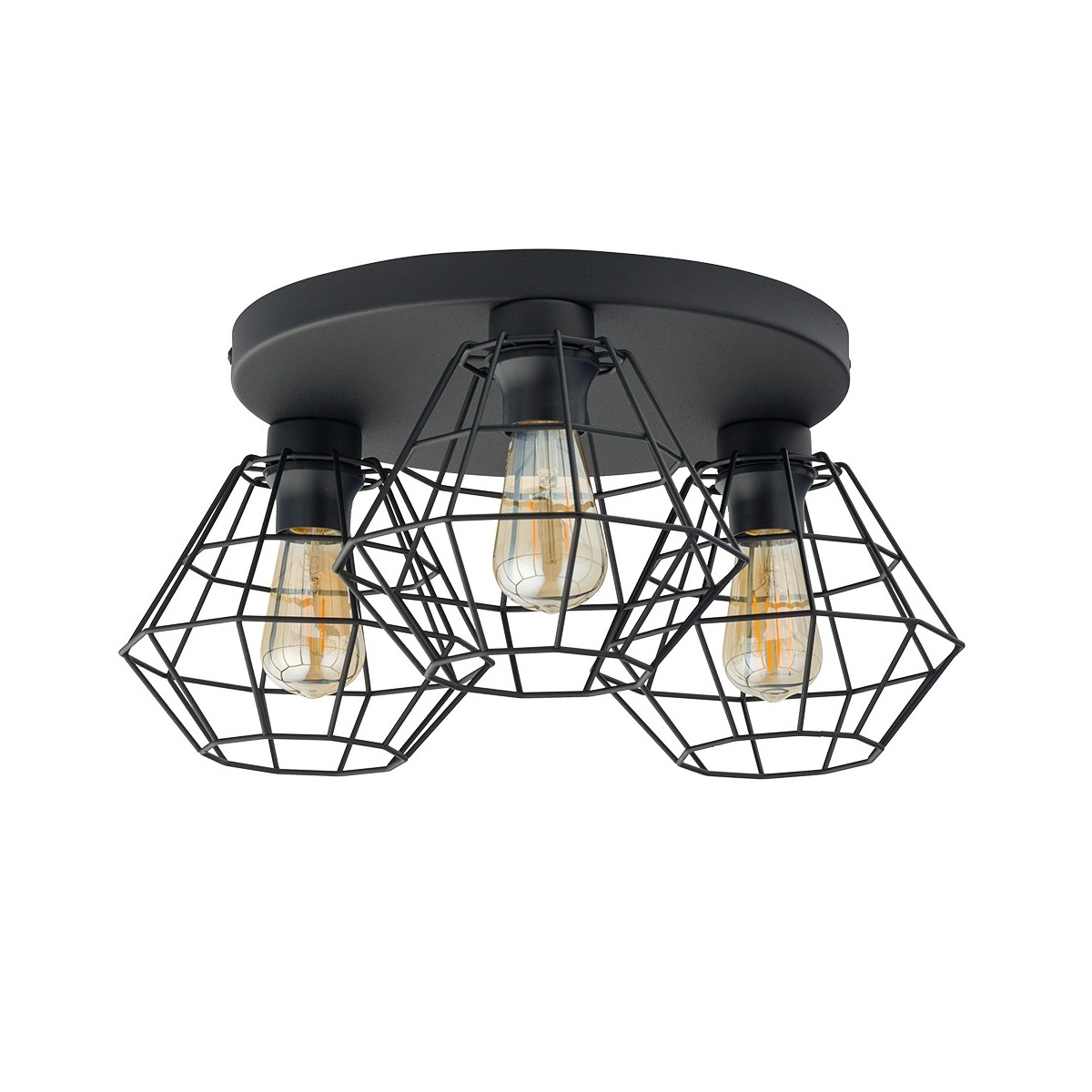 Lampa sufitowa TK-Lighting DIAMOND TKL6205 kolor - czarny styl Nowoczesny  Loftowy