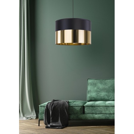 Lampa wisząca TK-Lighting LONDYN TKL3473 kolor - czarny - złoty styl Nowoczesny  Glamour