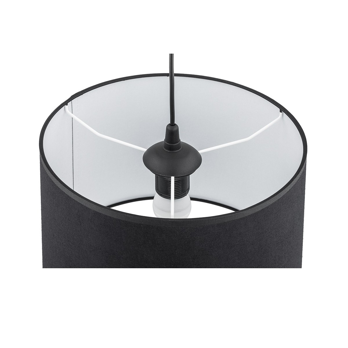 Lampa wisząca TK-Lighting RONDO TKL3464 kolor - czarny - biały styl Klasyczny  Minimalistyczny