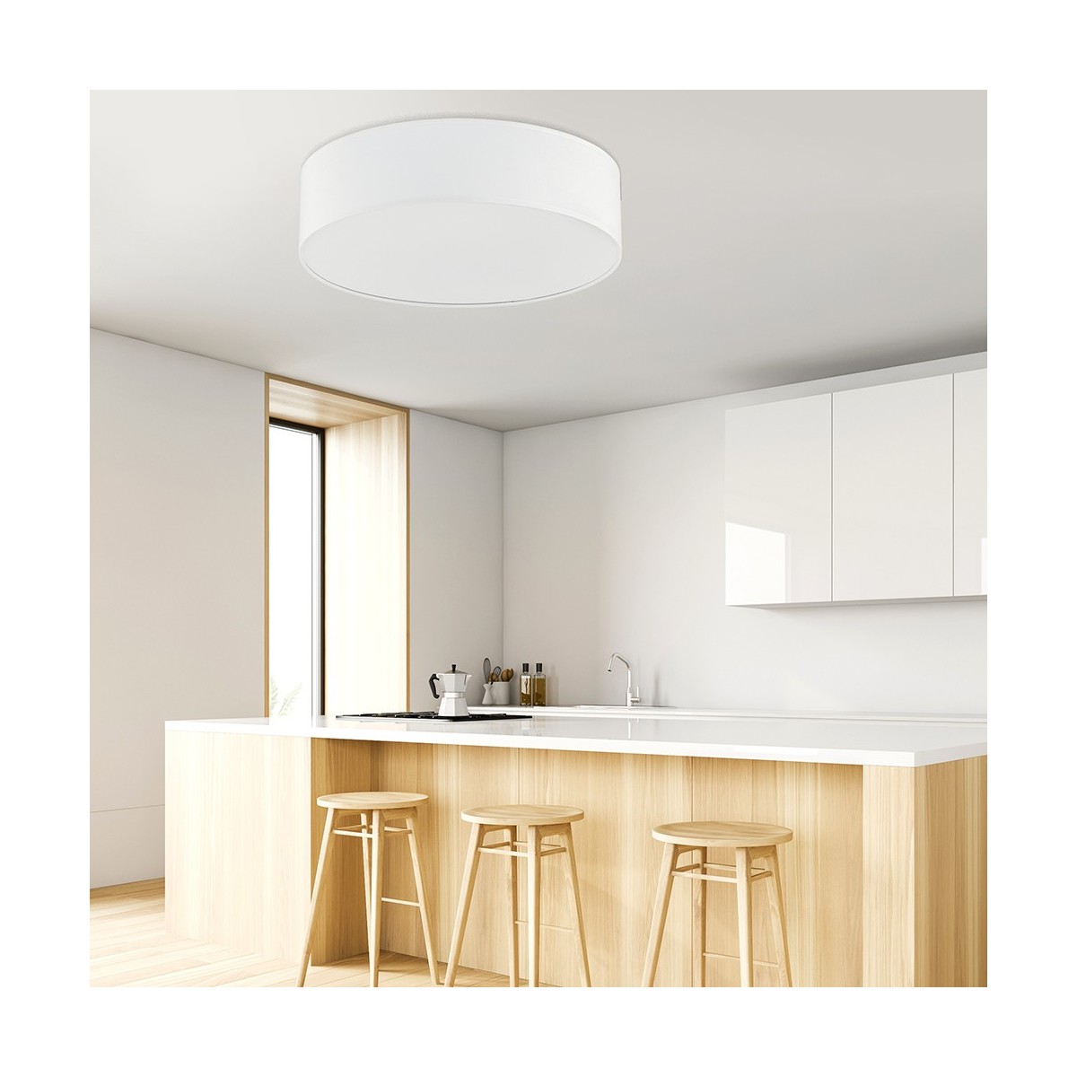 Lampa sufitowa TK-Lighting RONDO TKL3331 kolor - biały styl Klasyczny  Skandynawski