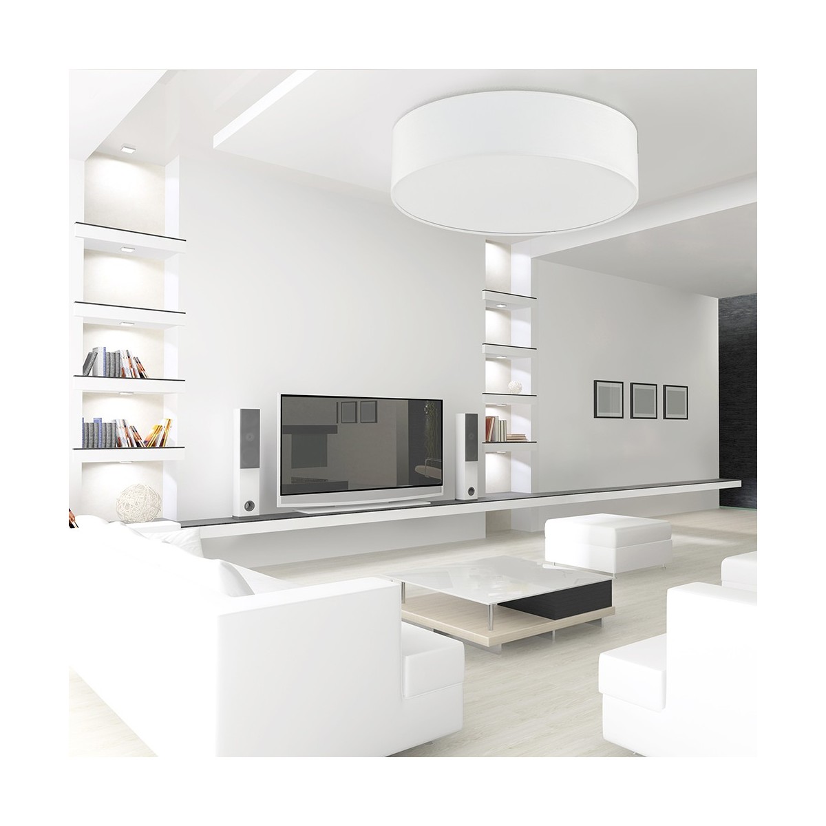 Lampa sufitowa TK-Lighting RONDO TKL3330 kolor - biały styl Klasyczny  Skandynawski