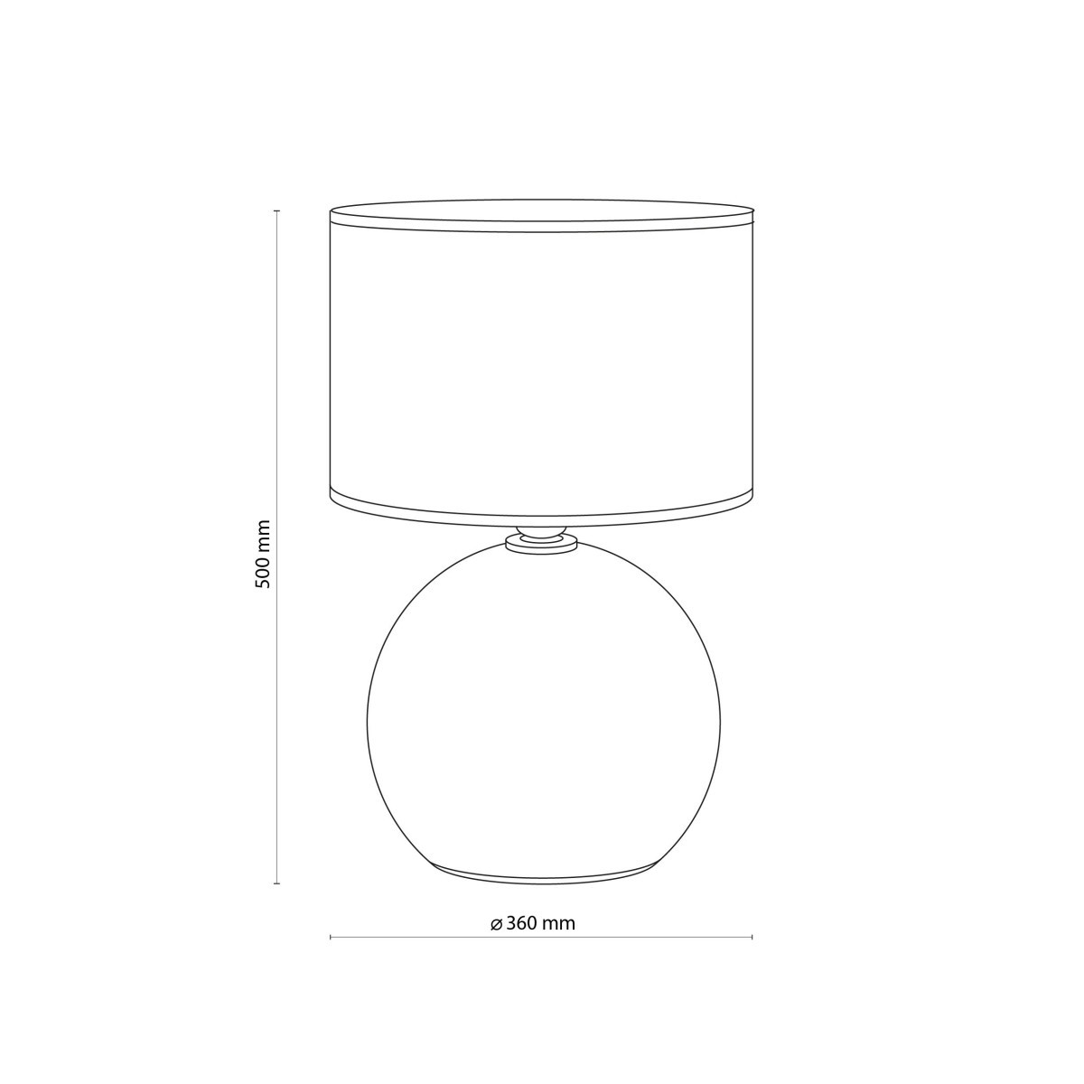 Lampka nocna TK-Lighting PALLA TKL5080 kolor - czarny styl Nowoczesny  Minimalistyczny