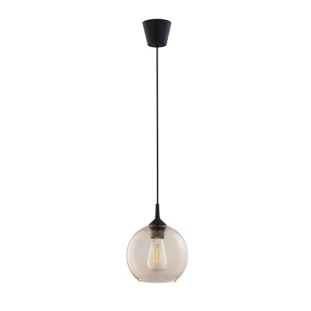 Lampa wisząca TK-Lighting CUBUS TKL6082 kolor - czarny - bursztynowy styl Nowoczesny  Minimalistyczny