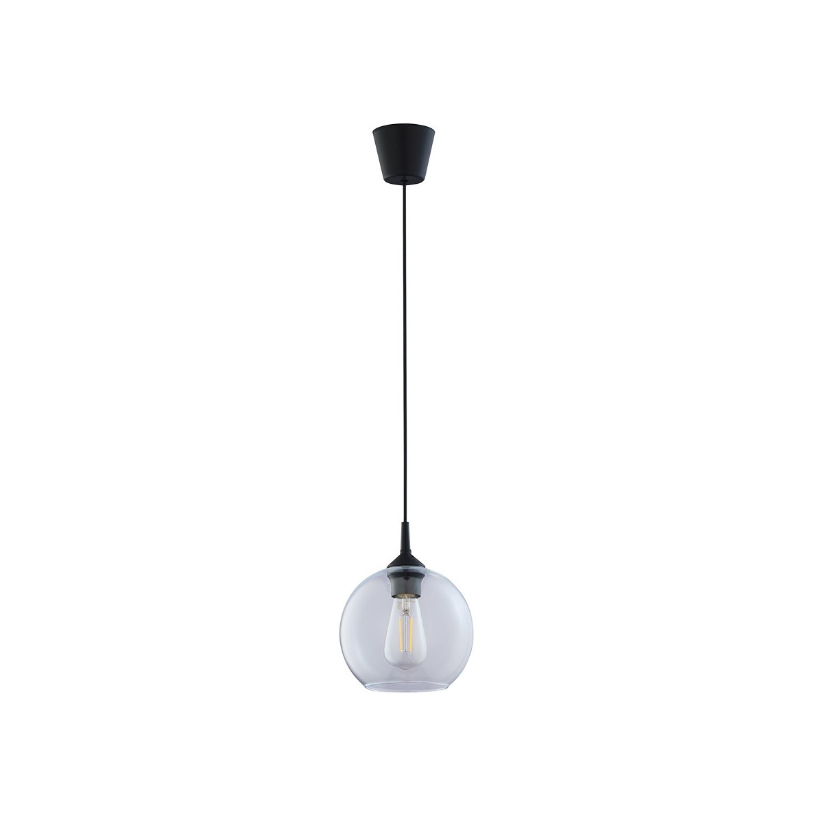 Lampa wisząca TK-Lighting CUBUS TKL6080 kolor - czarny - transparentny styl Klasyczny  Minimalistyczny