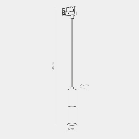 Lampa wisząca TK-Lighting TRACER TKL6064 kolor - czarny - złoty styl Nowoczesny