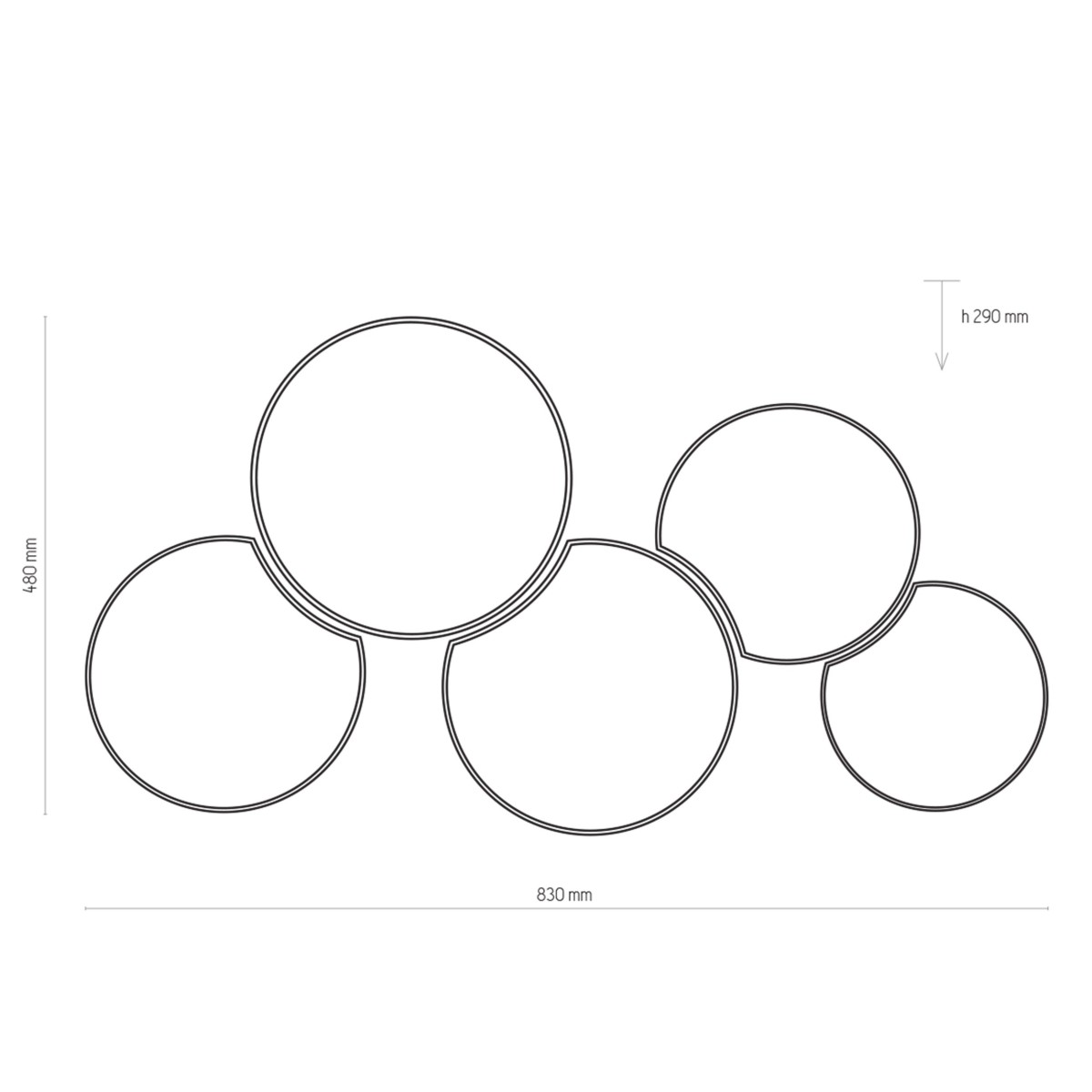 Lampa sufitowa TK-Lighting MONA TKL3277 kolor - biały - multikolor styl Skandynawski