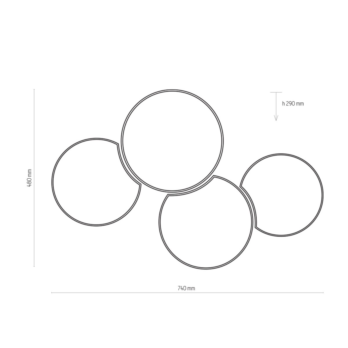 Lampa sufitowa TK-Lighting MONA TKL3276 kolor - biały - multikolor styl Skandynawski