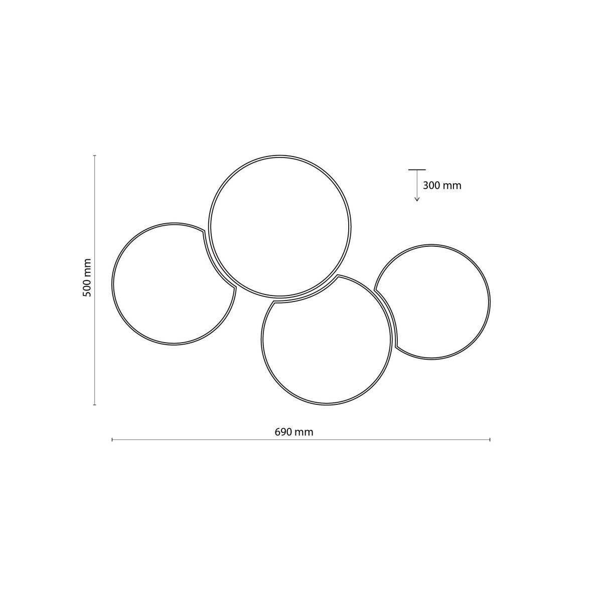 Lampa sufitowa TK-Lighting MONA TKL3442 kolor - biały styl Skandynawski