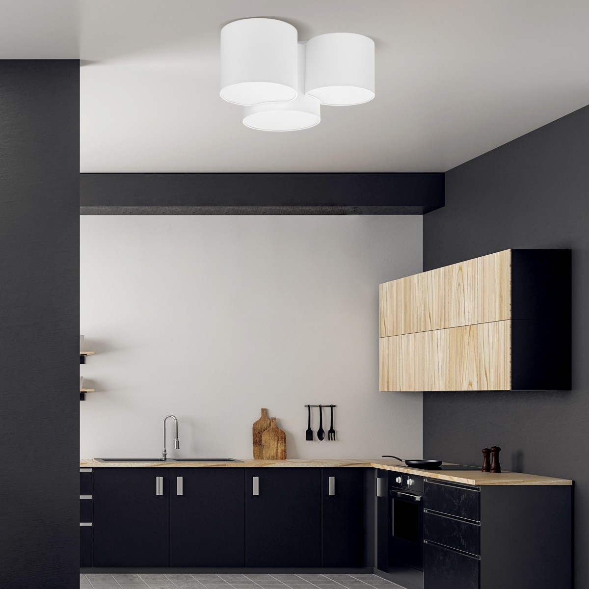 Lampa sufitowa TK-Lighting MONA TKL3441 kolor - biały styl Skandynawski