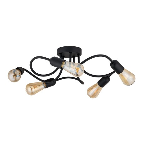 Lampa sufitowa TK-Lighting WAVE TKL4408 kolor - czarny styl Loftowy
