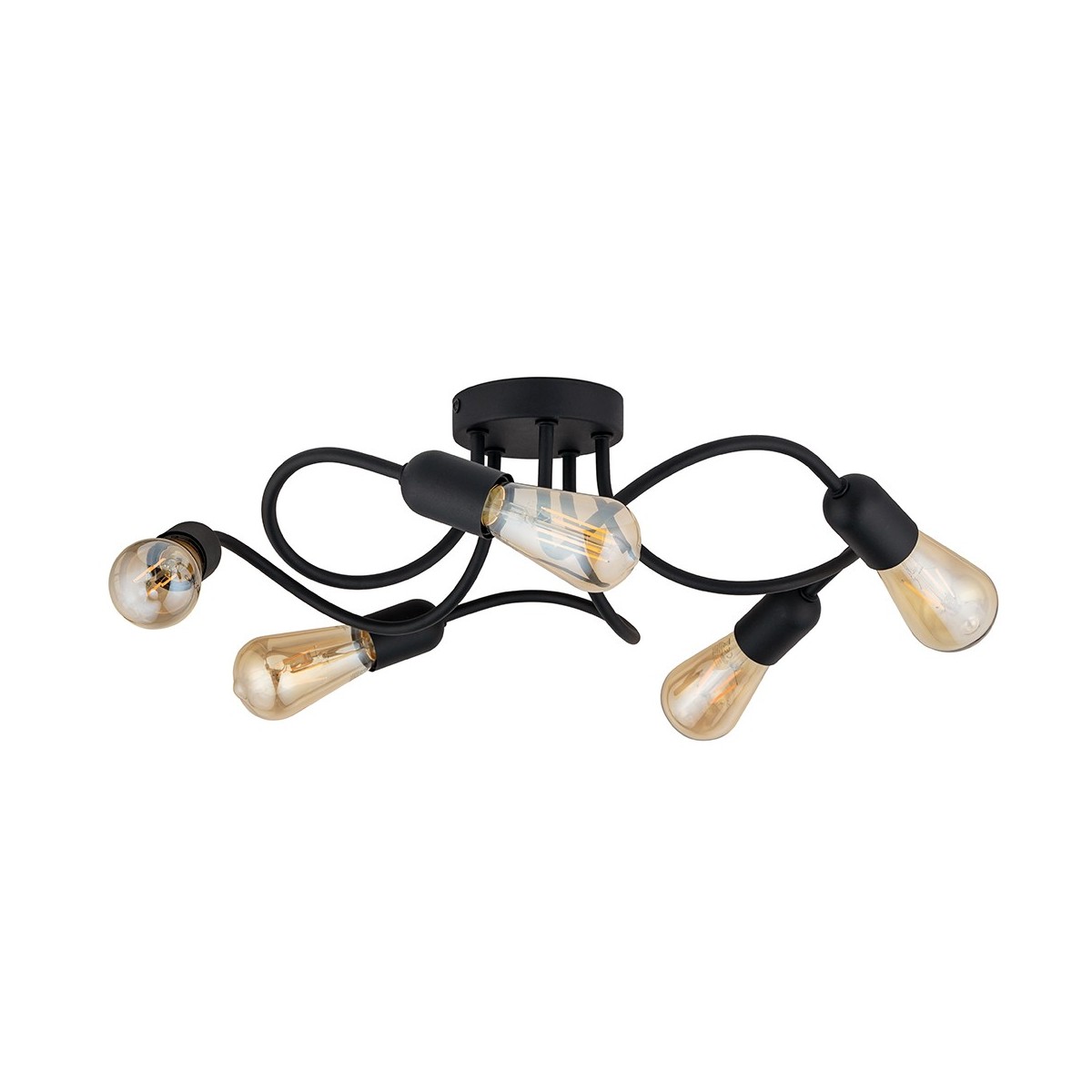 Lampa sufitowa TK-Lighting WAVE TKL4408 kolor - czarny styl Loftowy