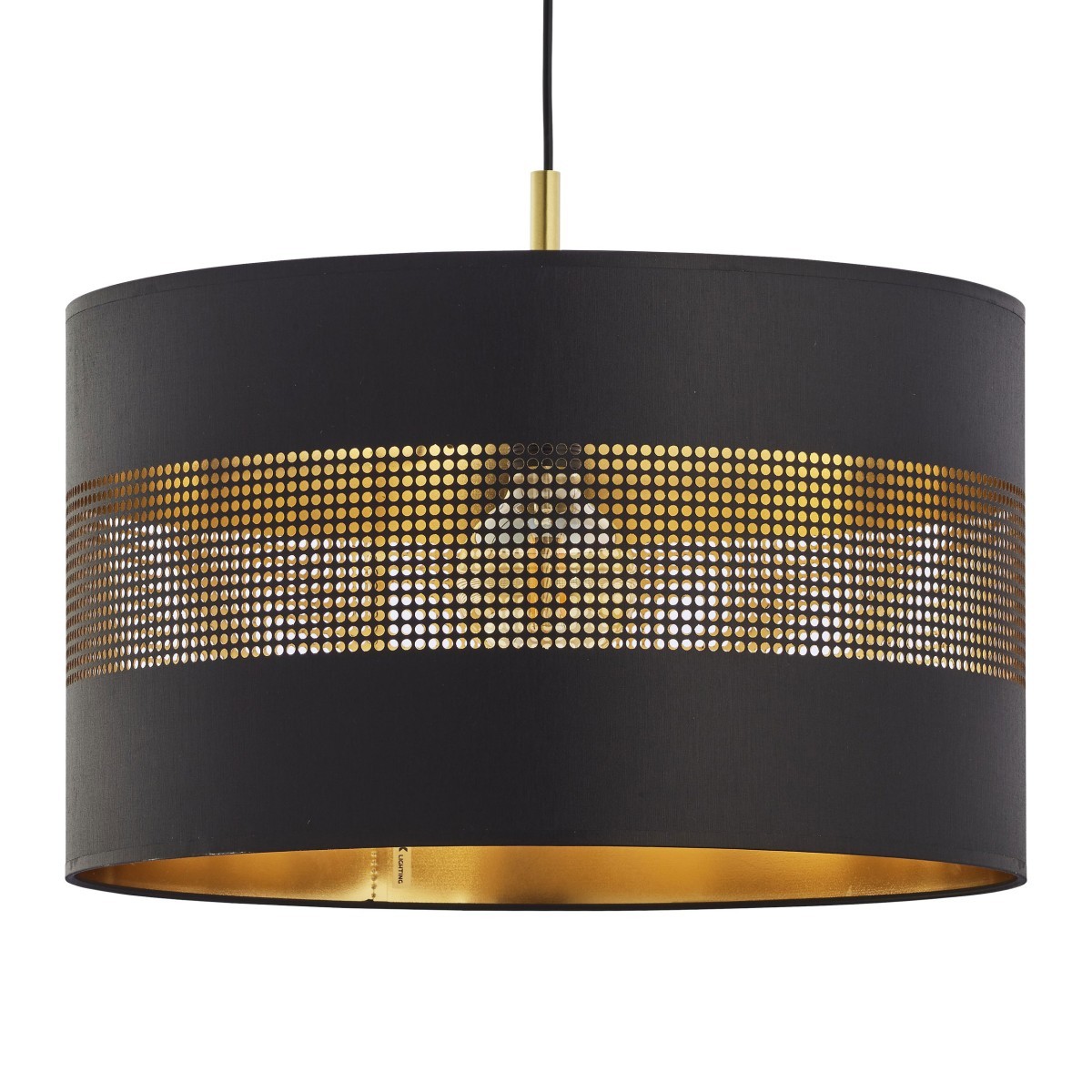Lampa wisząca TK-Lighting TAGO TKL3211 kolor - czarny - złoty styl Nowoczesny  Glamour