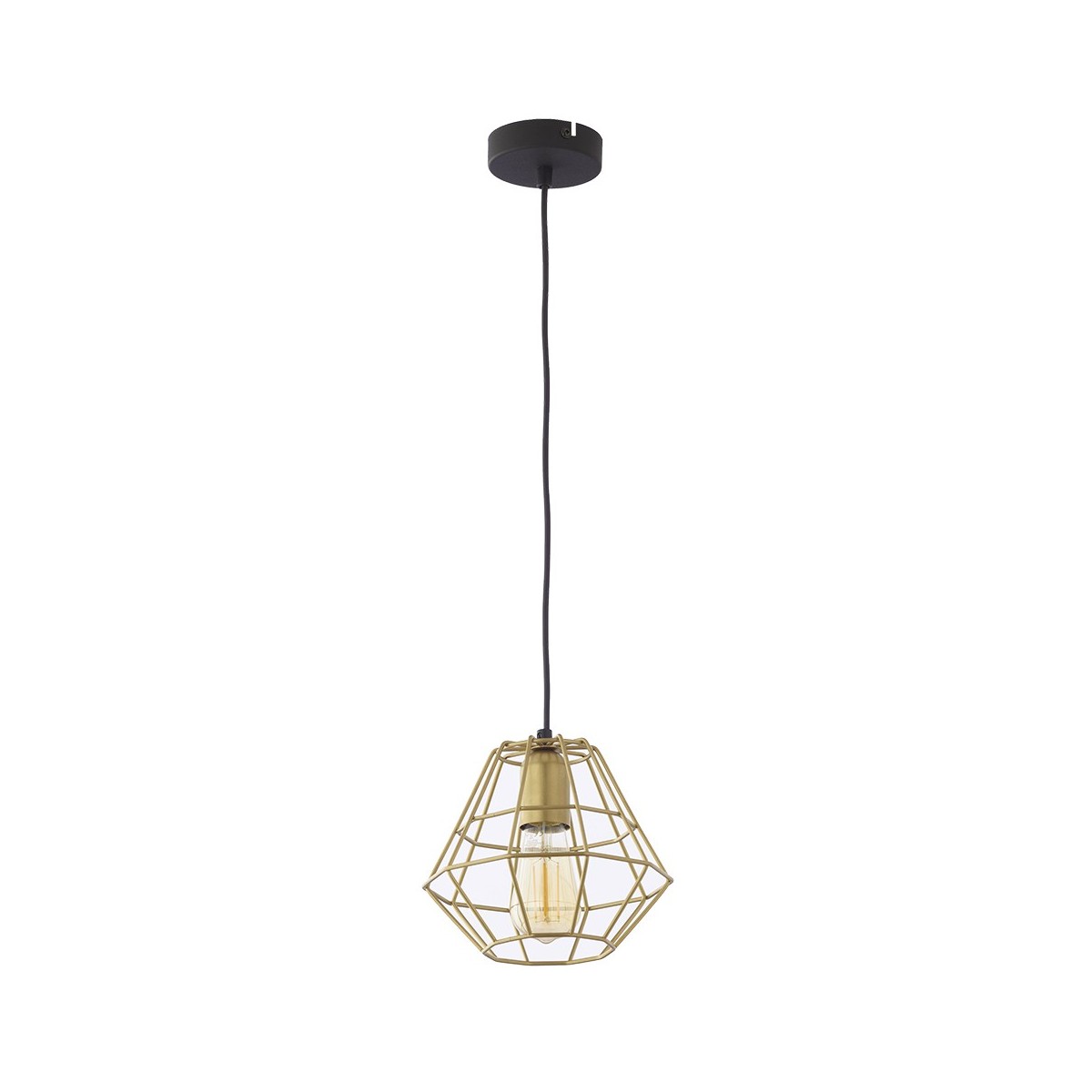 Lampa wisząca TK-Lighting DIAMOND TKL3219  Lampa sufitowa kolor - czarny - złoty styl Nowoczesny  Industrialny