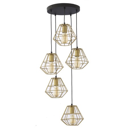 Lampa wisząca TK-Lighting DIAMOND TKL3216 kolor - czarny - złoty styl Nowoczesny  Glamour