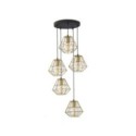 Lampa wisząca TK-Lighting DIAMOND TKL3216 kolor - czarny - złoty styl Nowoczesny  Glamour