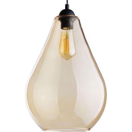 Lampa wisząca TK-Lighting FUENTE TKL4322 kolor - czarny - bursztynowy styl Nowoczesny  Skandynawski