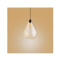Lampa wisząca TK-Lighting FUENTE TKL4322 kolor - czarny - bursztynowy styl Nowoczesny  Skandynawski